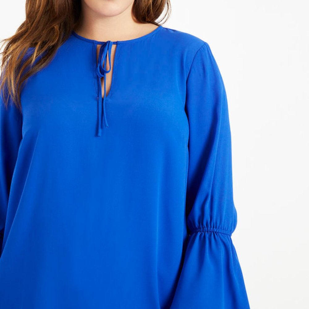 Eloquii Bell Sleeve Blouse
